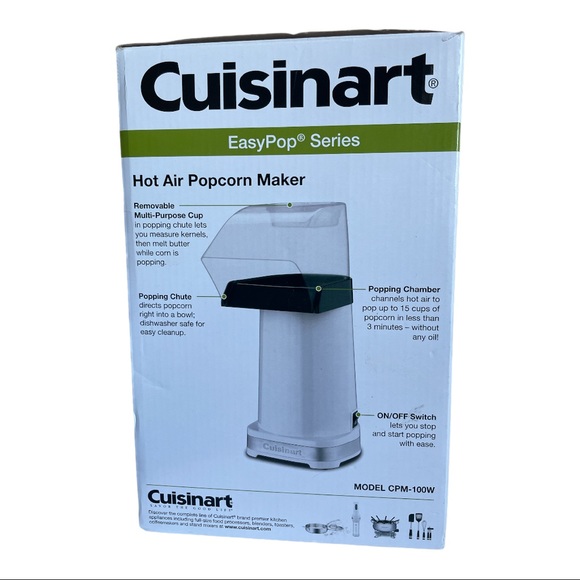 Cuisinart Kitchen Cuisinart Hot Air Popcorn Maker Quick And Easy